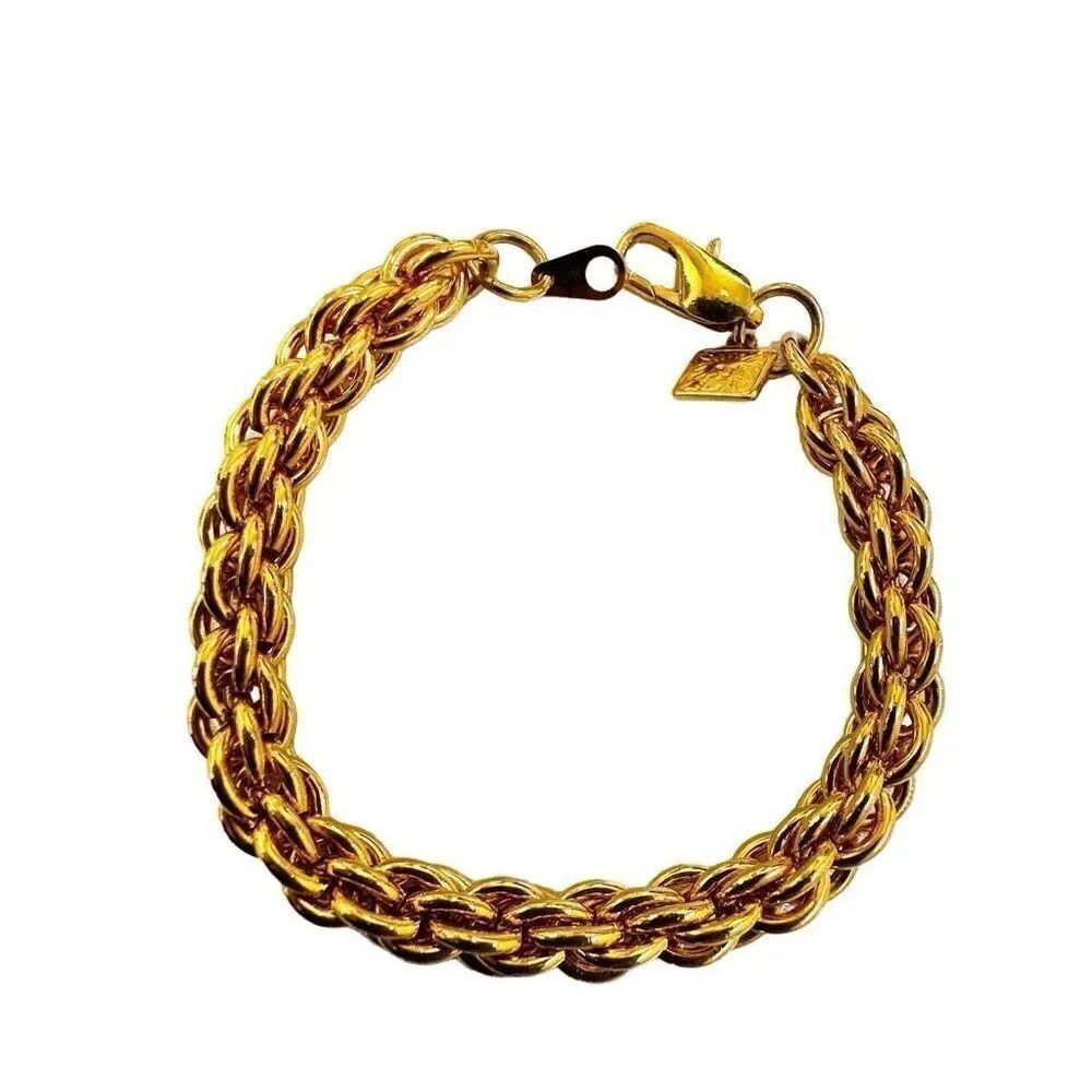 Anne Klein gold tone chain link bracelet